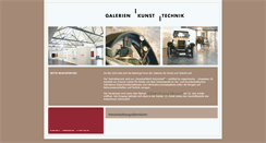 Desktop Screenshot of galerien-kunst-technik.de